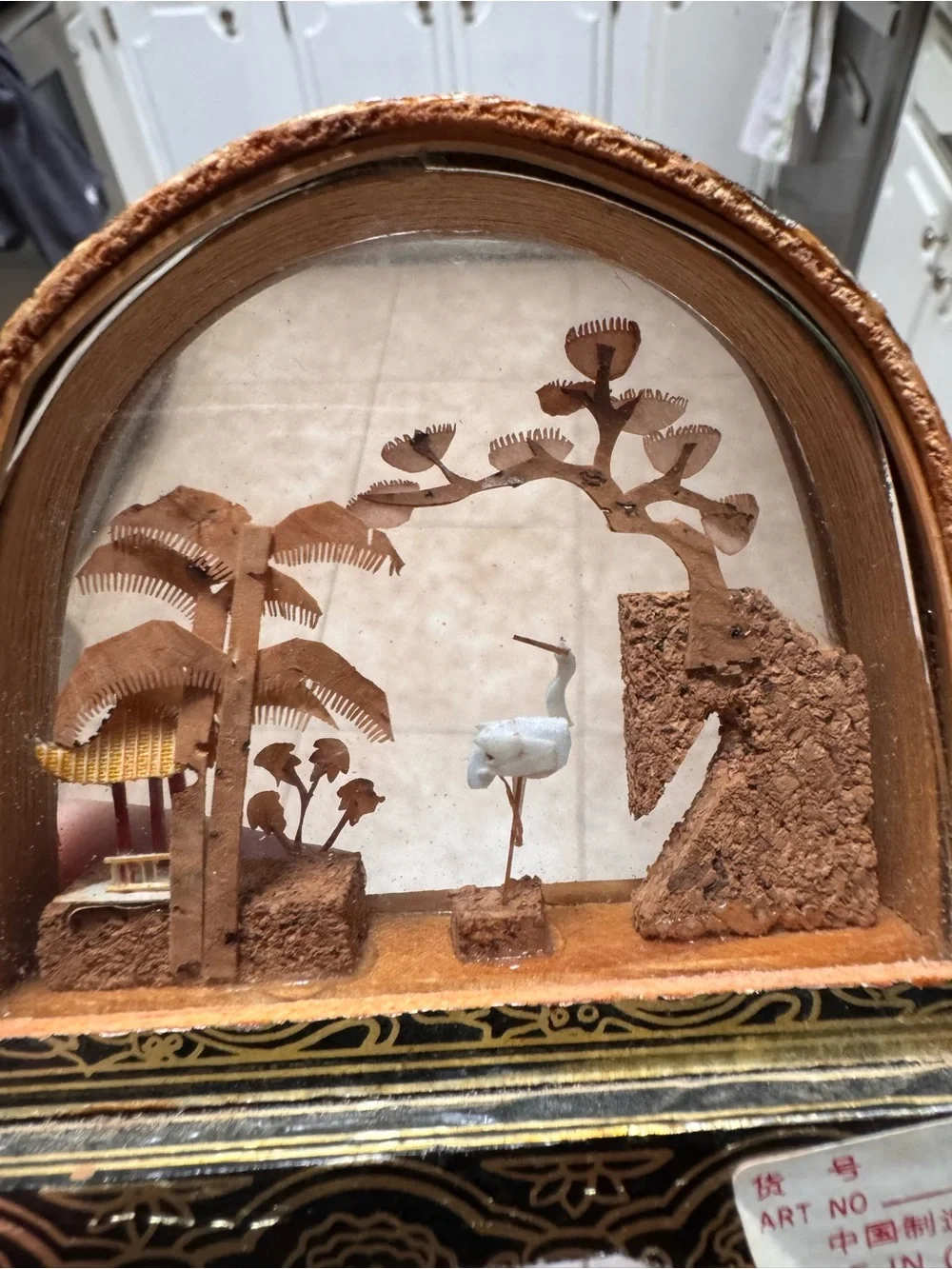 Mid-Century Chinese Cork Small Diorama